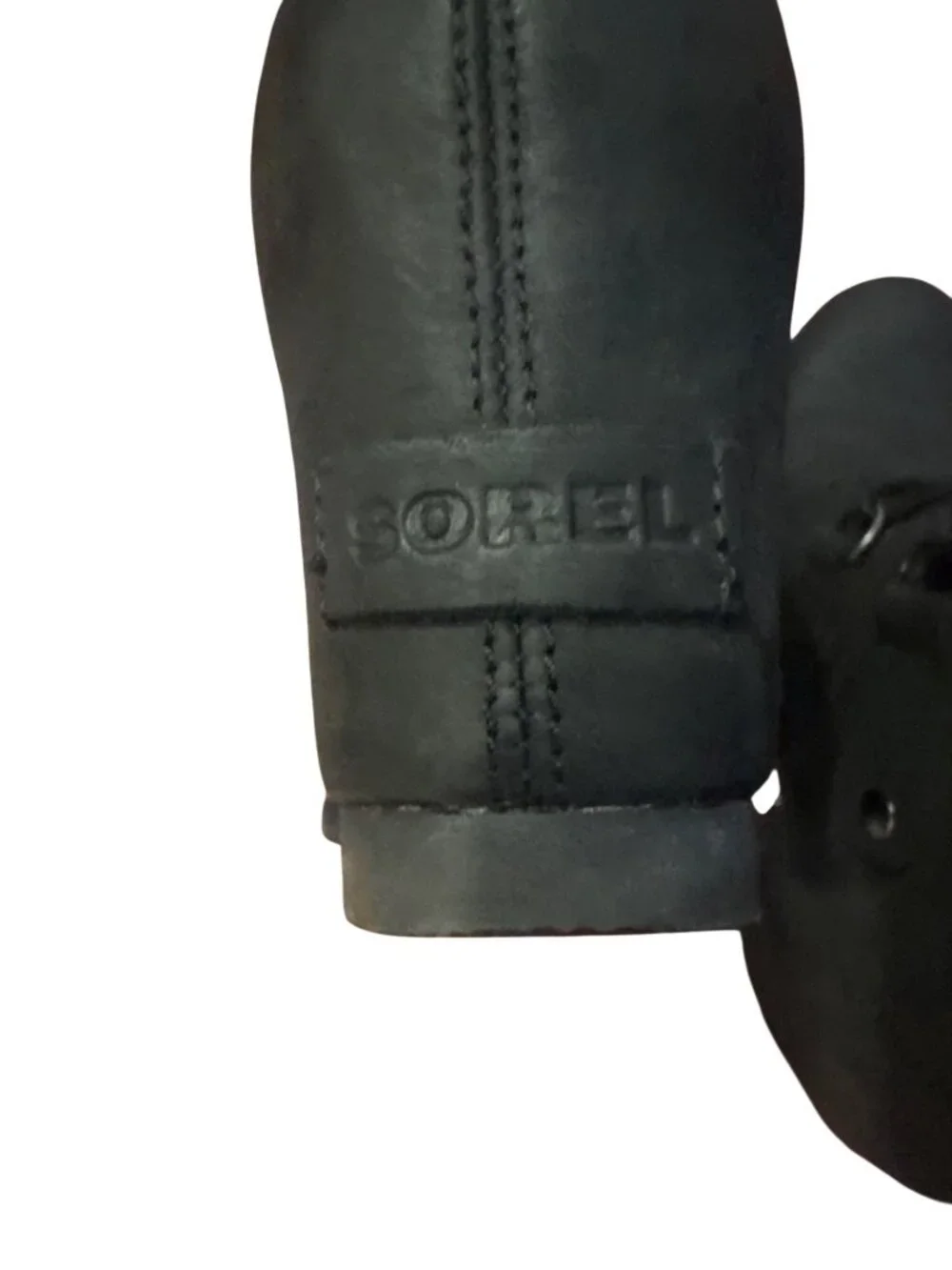 Sorel Joan Of Arctic Wedge Lace Up Boots Black Nubuck Womens Size 8 Waterproof